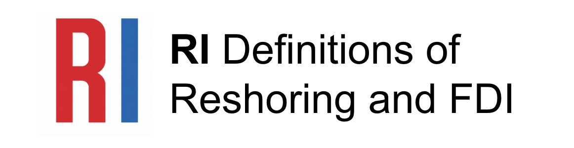 Reshoring and FDI Definitions